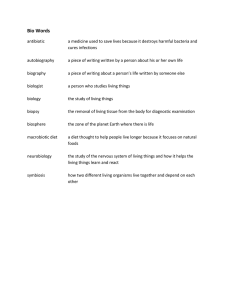 Bio Words
