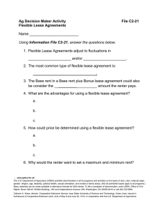 Ag Decision Maker Activity File C2-21 Flexible Lease Agreements
