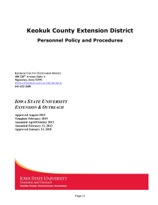 Keokuk County Extension District I S