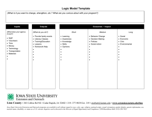 Logic Model Template for Program Planning & Evaluation