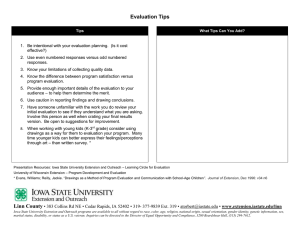 Evaluation Tips