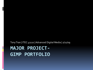 MAJOR PROJECT- GIMP PORTFOLIO