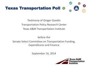 Texas Transportation Poll