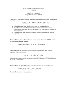 ELEC 2200-002 Digital Logic Circuits Fall 2010  Homework 6 Problems