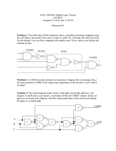 ELEC 2200-001 Digital Logic Circuits Fall 2010 Assigned 11/16/10, due 11/30/10