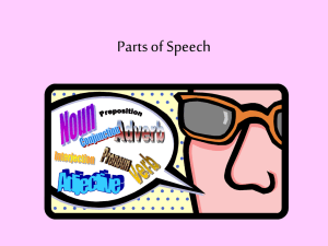 Parts of Speech