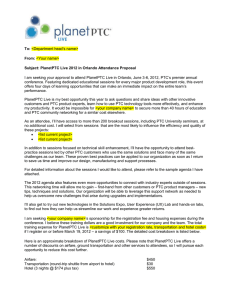 epartment head’s name&gt; 6, 2012, PTC’s premier annual
