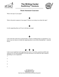  The Writing Center ™ Handouts RealWriting