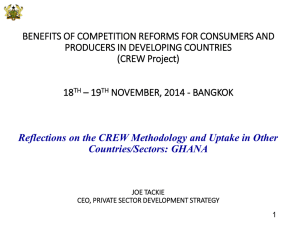 BENEFITS OF COMPETITION REFORMS FOR CONSUMERS AND PRODUCERS IN DEVELOPING COUNTRIES 18