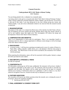Consent Form for: Undergraduate HCI: GGC Book-A-Room Testing GGC Students