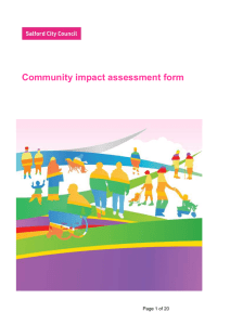 Community impact assessment form Page 1 of 20