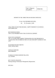 Part 1 (Open to ITEM NO. the public)