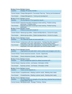 Strategic HRM Exam Questions and Answers