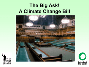 The Big Ask! A Climate Change Bill