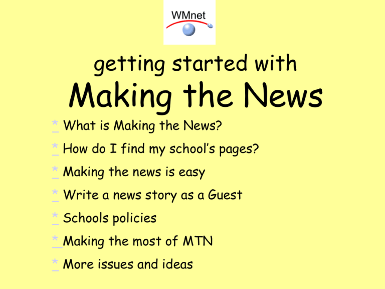 making-the-news-getting-started-with