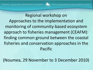 Regional workshop on Approaches to the implementation and monitoring of community-based ecosystem