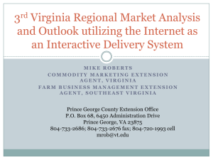 3 Virginia Regional Market Analysis and Outlook utilizing the Internet as