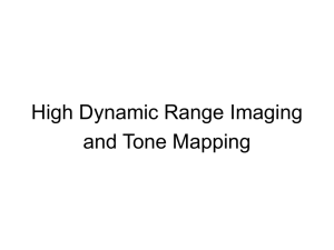 High Dynamic Range Imaging and Tone Mapping