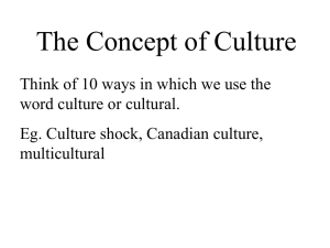 The Concept of Culture