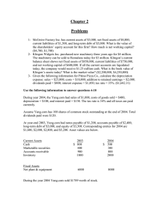 Corporate Finance Problems and Exercises
