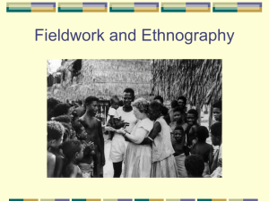 Fieldwork and Ethnography