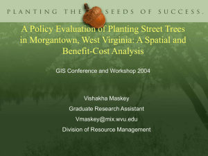 A Policy Evaluation of Planting Street Trees Benefit-Cost Analysis