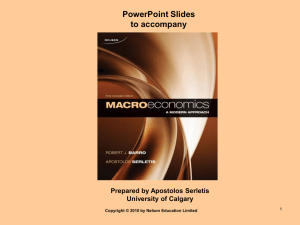 PowerPoint Slides to accompany Prepared by Apostolos Serletis University of Calgary