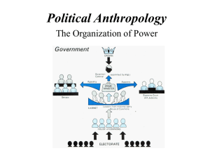 Political Anthropology The Organization of Power