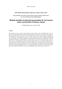 Multiple benefits of improved groundwater for low-income