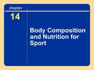 14 Body Composition and Nutrition for Sport