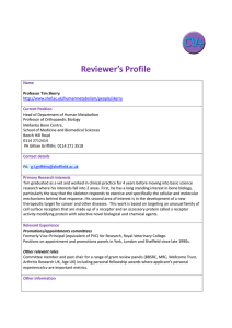 Reviewer’s Profile
