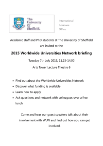 2015 Worldwide Universities Network briefing  International Relations