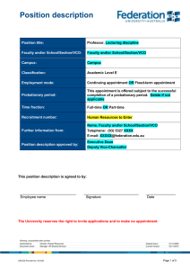 Position description