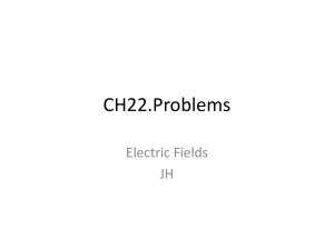 CH22.Problems Electric Fields JH
