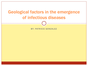 Geological factors in the emergence of infectious diseases