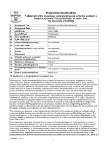 Programme Specification