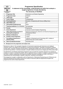 Programme Specification