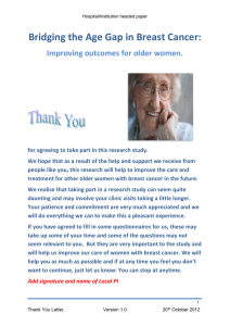 Bridging the Age Gap in Breast Cancer: