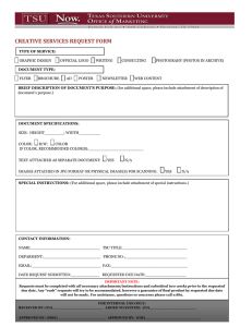 CREATIVE SERVICES REQUEST FORM
