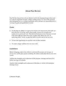 About Peer Review