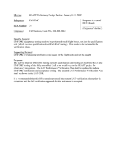 Meeting: GLAST Preliminary Design Review, January 8-11, 2002  Subsystem: