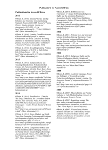 Publications for Karen O'Brien 2016