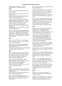 Publications for Rebecca Suter  2016