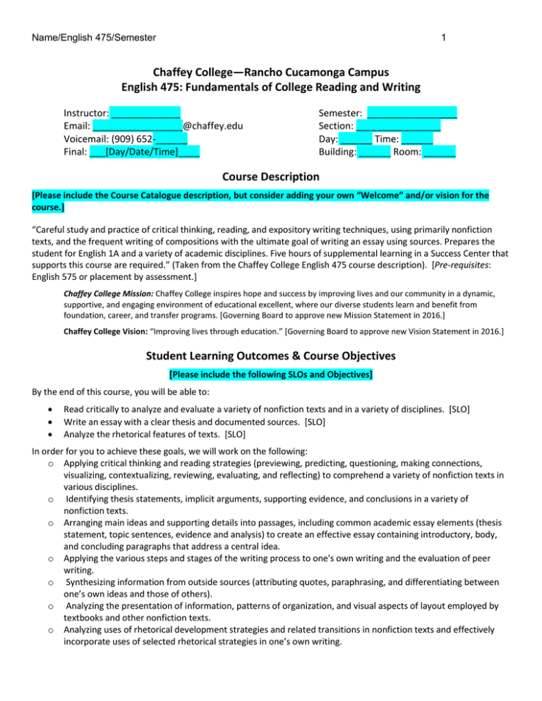 Chaffey College—Rancho Cucamonga Campus