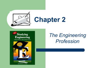 Chapter 2 The Engineering Profession