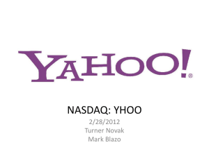 NASDAQ: YHOO 2/28/2012 Turner Novak Mark Blazo