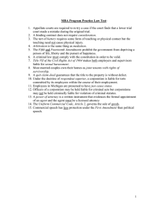 1.  Appellate courts are required to re-try a case... court made a mistake during the original trial.