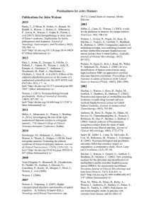 Publications for John Watson  2015 2003
