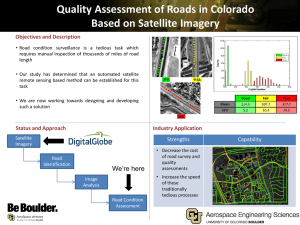 Quality Assessment of Roads in Colorado Based on Satellite Imagery