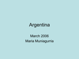 Argentina March 2006 Maria Muniagurria